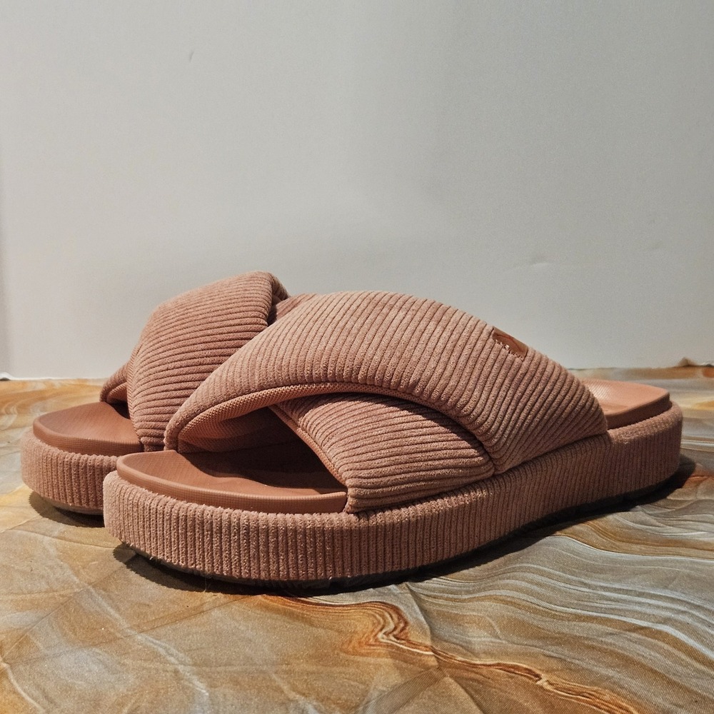 Nike Jordan Sophia Slides Womens 12 Canyon Pink Corduroy DO8863-600 Platform
